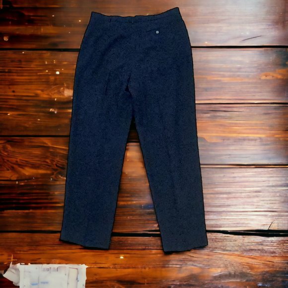 NAVY NYGARD COLLECTION WOMEN’S Sz 16 HIGH RISE STRAIGHT LEG LINED SLACKS - Picture 5 of 10